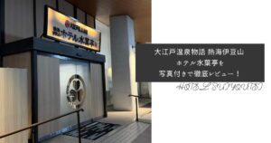 大江戸温泉物語 熱海伊豆山 ホテル水葉亭に実際泊まってみたレビュー!周辺の観光地も紹介